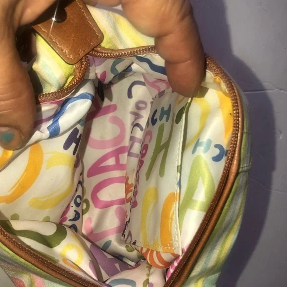 Coach watercolor purse - Picture 3 of 10